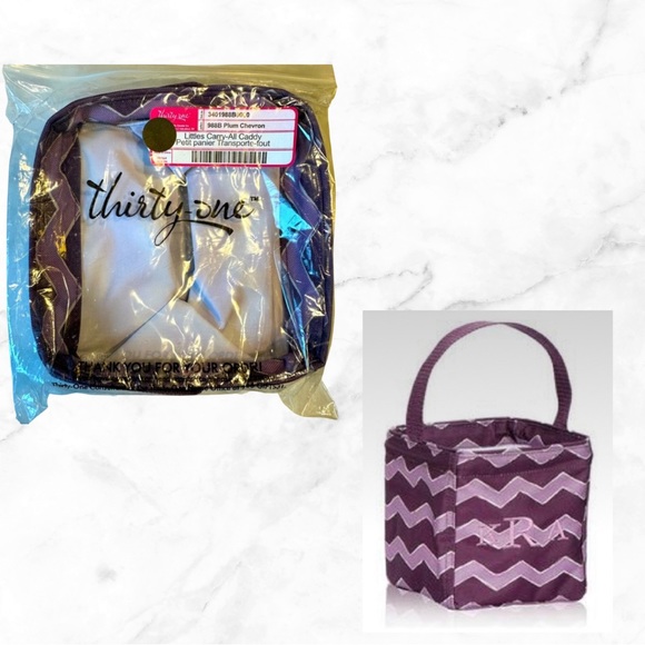 thirty-one Handbags - NEW thirty-one Littles Carry-All Caddy in Plum Chevron - Style 3401